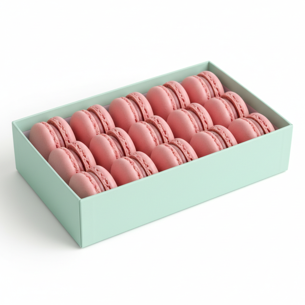 Rose Lychee Macarons - Easter Gift