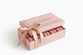 15-Piece Rose Lychee Macaron Box with corrected Pâtisserie spelling