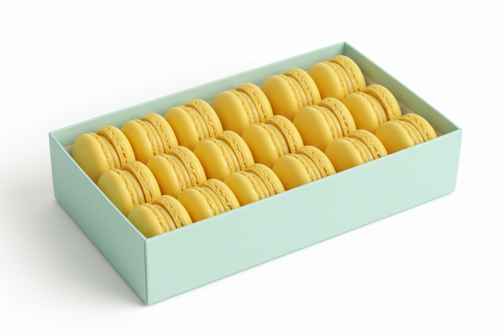 15-Piece Lemon Yuzu Macaron Box — Perfect Mother's Day Gift