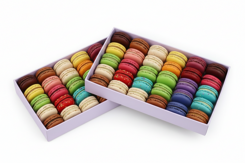 30-Piece Mixed Flavor Macaron Box — Perfect Father's Day Gift