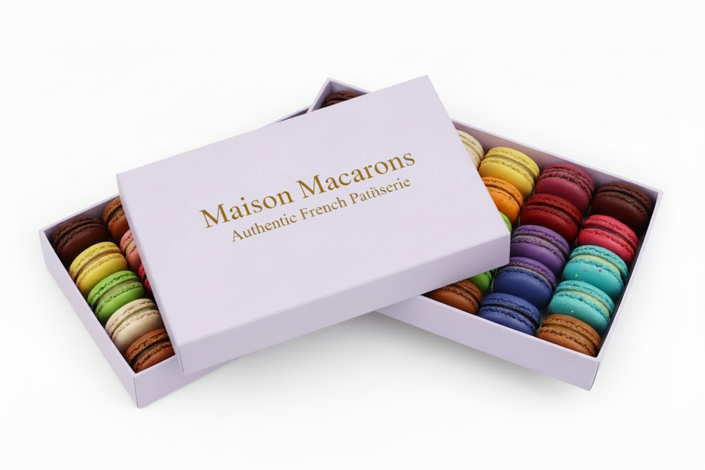 30-Piece Mixed Flavor Macaron Box — Perfect Father's Day Gift