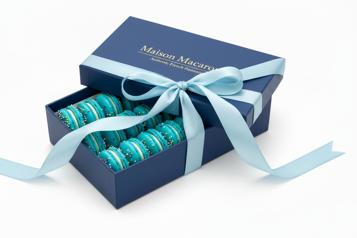 15-Piece Box of Birthday Cake Macarons