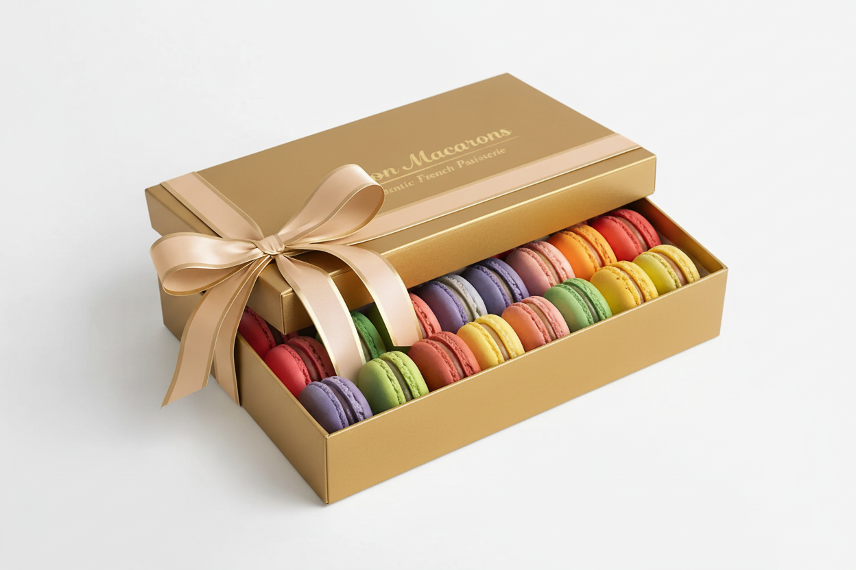 Deep Gold Macaron Gift Box